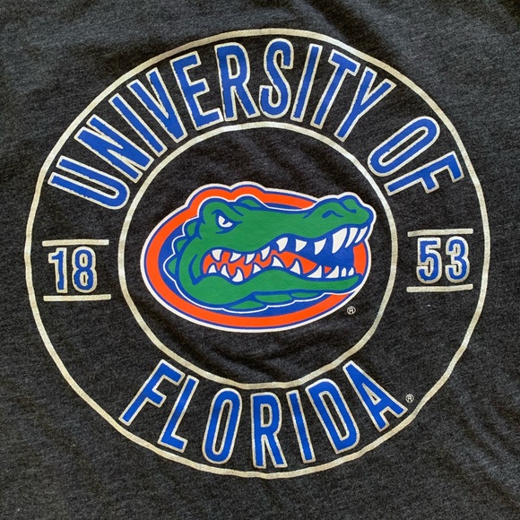 Florida Gators Gray V-Neck Short Sleeve Top - Picture 4 of 10